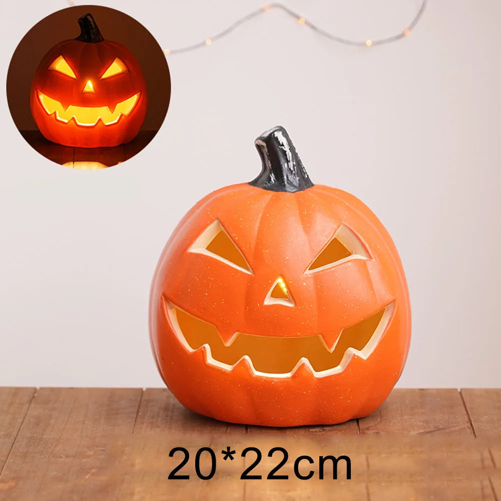 Halloween Pumpkin Lantern Orange Pumpkin Lantern Halloween LED Pumpkin Lantern Orange Pumpkin Lantern Pumpkin Outdoor Decoration