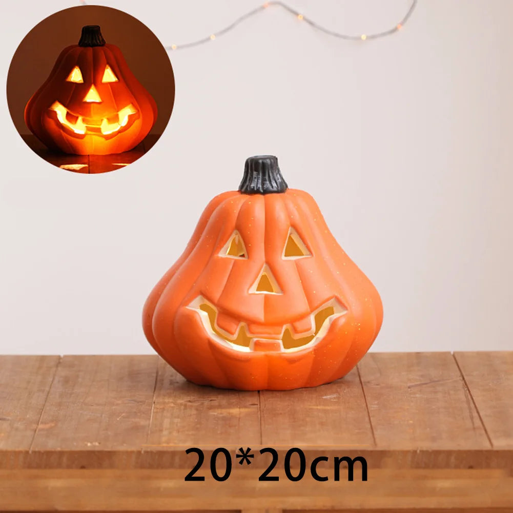 Halloween Pumpkin Lantern Orange Pumpkin Lantern Halloween LED Pumpkin Lantern Orange Pumpkin Lantern Pumpkin Outdoor Decoration