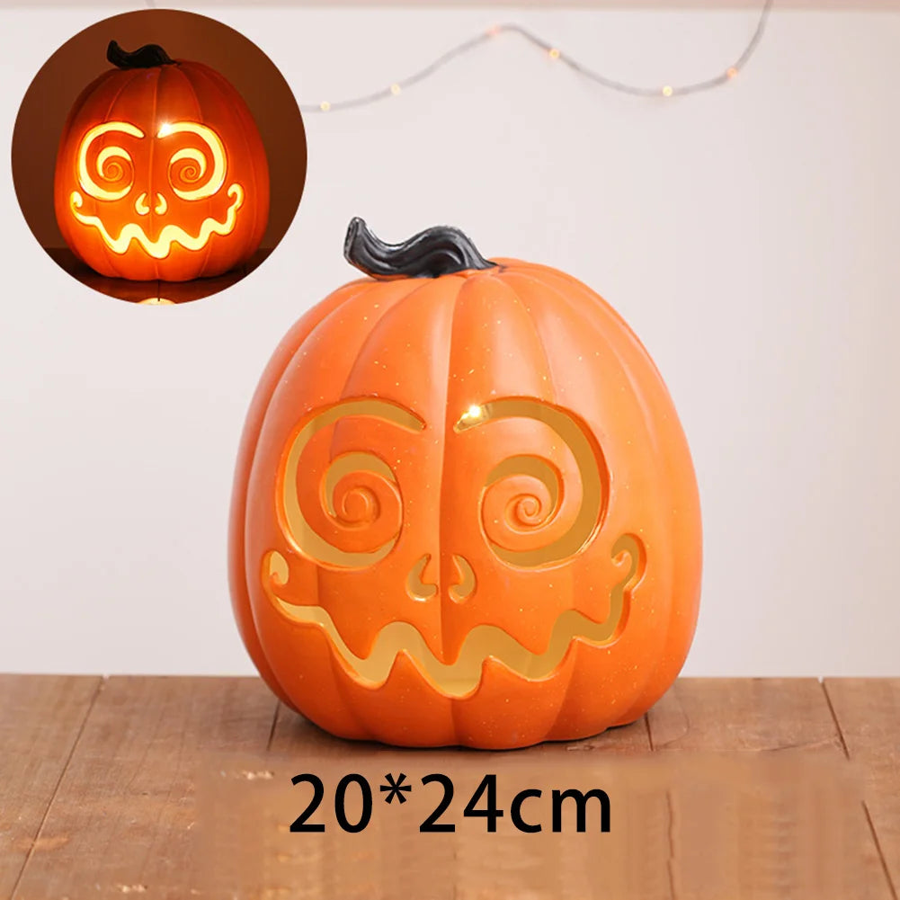 Halloween Pumpkin Lantern Orange Pumpkin Lantern Halloween LED Pumpkin Lantern Orange Pumpkin Lantern Pumpkin Outdoor Decoration