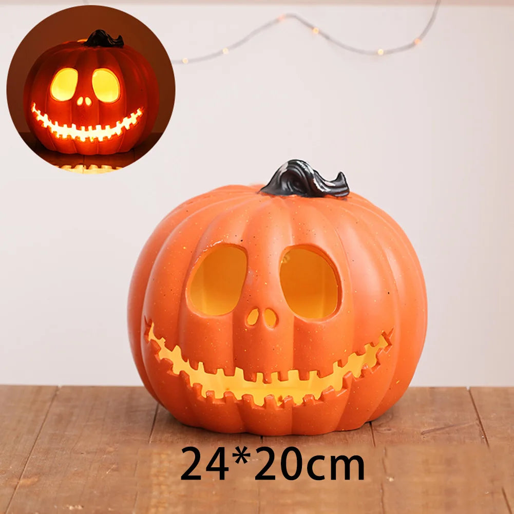 Halloween Pumpkin Lantern Orange Pumpkin Lantern Halloween LED Pumpkin Lantern Orange Pumpkin Lantern Pumpkin Outdoor Decoration