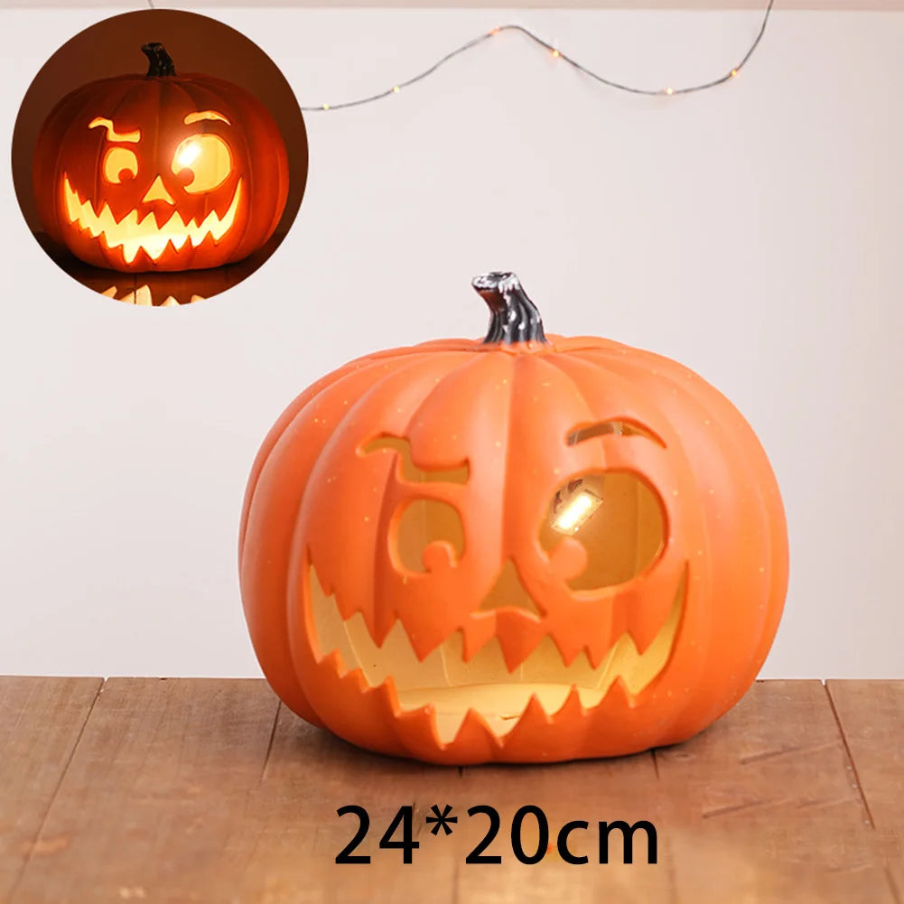 Halloween Pumpkin Lantern Orange Pumpkin Lantern Halloween LED Pumpkin Lantern Orange Pumpkin Lantern Pumpkin Outdoor Decoration