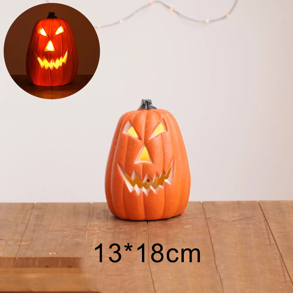Halloween Pumpkin Lantern Orange Pumpkin Lantern Halloween LED Pumpkin Lantern Orange Pumpkin Lantern Pumpkin Outdoor Decoration