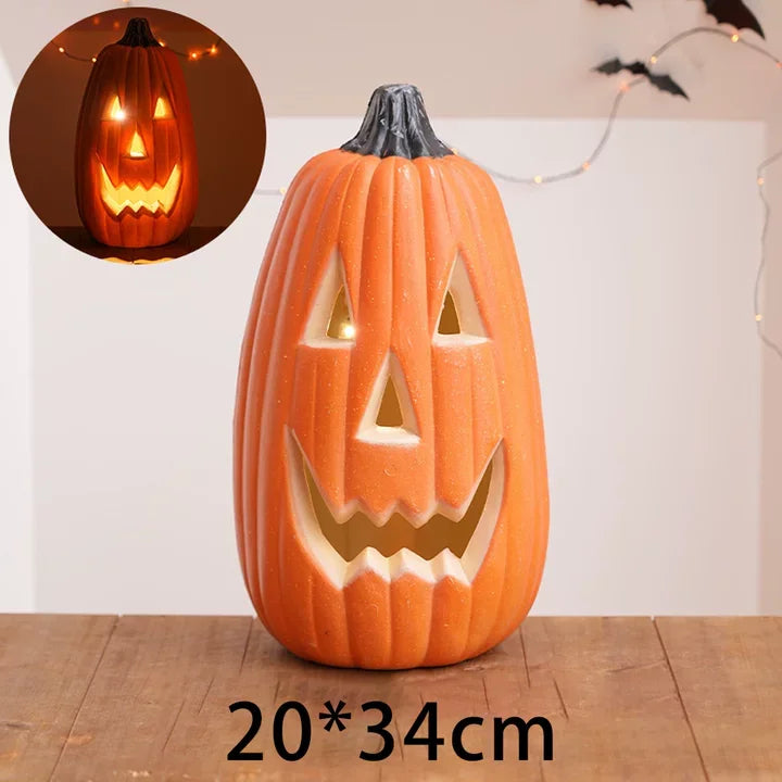 Halloween Pumpkin Lantern Orange Pumpkin Lantern Halloween LED Pumpkin Lantern Orange Pumpkin Lantern Pumpkin Outdoor Decoration