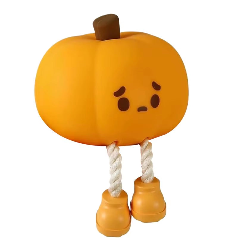 Pumpkin LED Night Light 3 Modes Rechargeable Silicone Table Lamp Touch Switch Children'S Night Light for Nursery Bedroom Gift