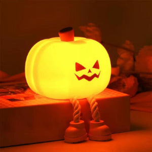 Pumpkin LED Night Light 3 Modes Rechargeable Silicone Table Lamp Touch Switch Children'S Night Light for Nursery Bedroom Gift